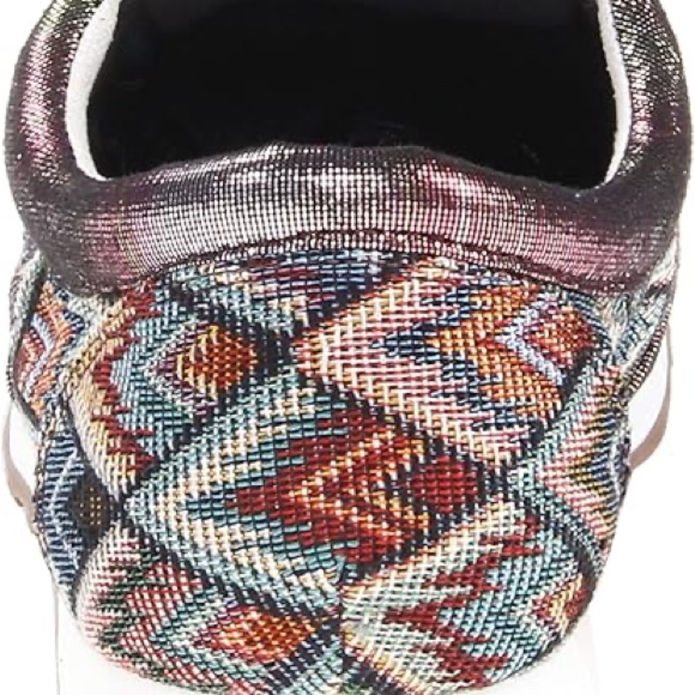 Multicolor Geometric Women's Sneakers - Picture 3 of 5